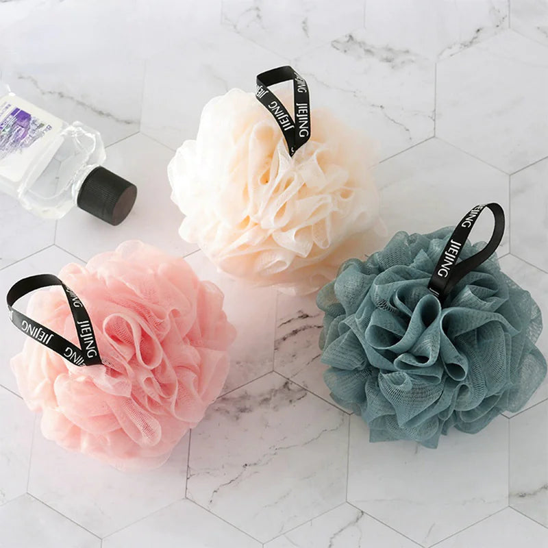 Soft Mesh Bath Sponge Balls for Exfoliating Cleanse