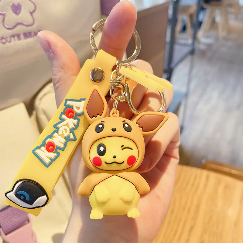 Psyduck Keychain Doll - Cute Cartoon Bag Accessory