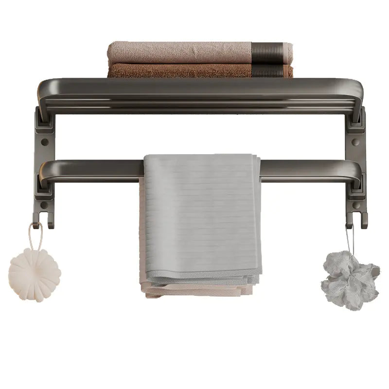 Space Aluminum Towel Rack for Bathroom Wall Mount