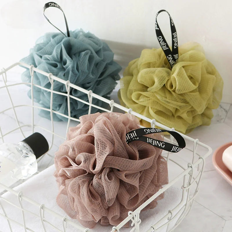Soft Mesh Bath Sponge Balls for Exfoliating Cleanse