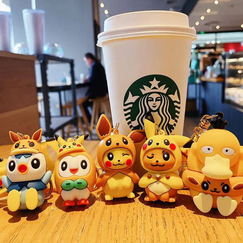 Psyduck Keychain Doll - Cute Cartoon Bag Accessory
