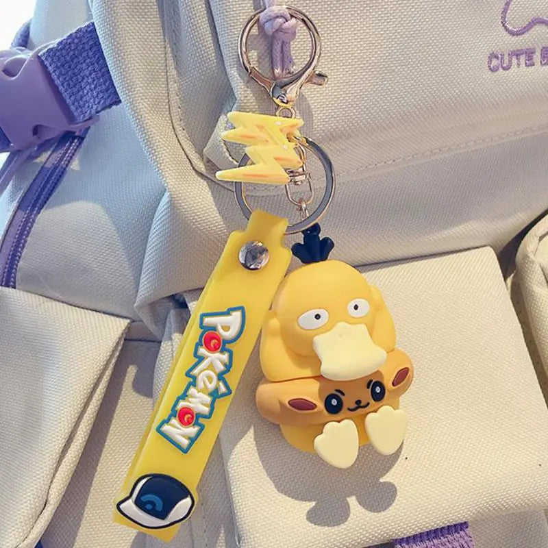 Psyduck Keychain Doll - Cute Cartoon Bag Accessory