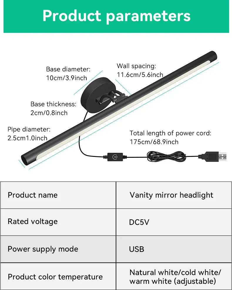 Modern LED Mirror Front Light for Your Bathroom