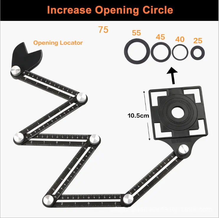 Adjustable Tile Hole Locator Tool for Tiling Work