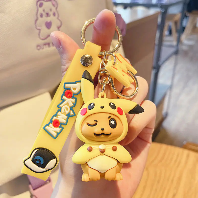 Psyduck Keychain Doll - Cute Cartoon Bag Accessory
