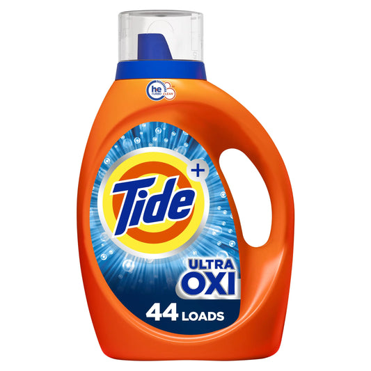 Tide Ultra Oxi Liquid Laundry Detergent HE Compatible 44 loads 63 fl oz