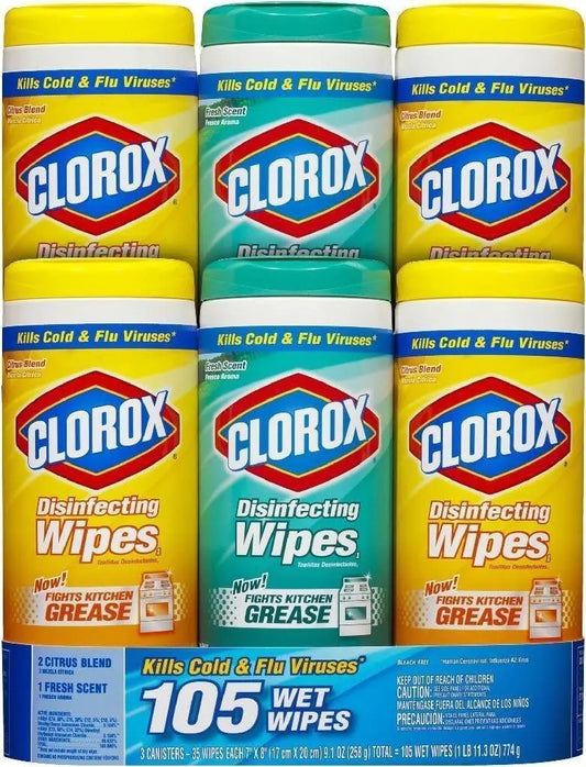 Clorox Company Disinfecting Wipes 3-Pack White (Units per case: 2)